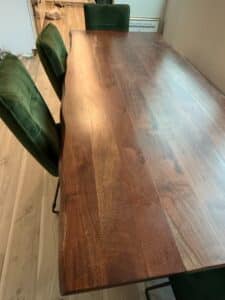 Live-Edge-Black-Walnut-Dining-Table-with-Green-Velvet-Chairs