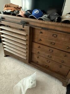 Modern-Farmhouse-Sliding-Barn-Door-Media-Console-with-Apothecary-Drawers