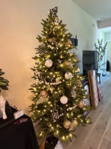 Pre-Lit-Christmas-Tree-with-Rae-Dunn-Style-Ornaments
