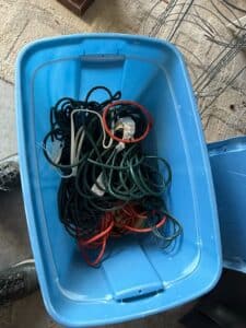 Assorted-Extension-Cords-in-Storage-Bin