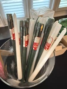 Collection-of-WorkBench-Taper-Candles-with-Etched-Glass-Bowl