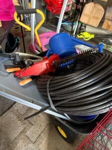 Electric-Hedge-Trimmer-and-Garden-Hose-Bundle