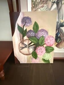Original-Floral-Still-Life-Oil-Painting-Hydrangeas