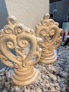 Pair-of-Late-th-Century-Rococo-Baroque-Cast-Resin-Acanthus-Leaf-with-Filigree-Scroll-Work-Bookends