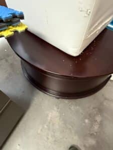 Round-Dark-Wood-Coffee-Table