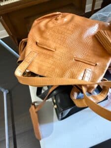 Tan-Croc-Embossed-Leather-Bucket-Bag