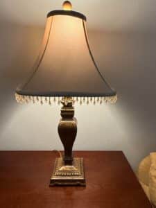 Vintage-Brass-Table-Lamp-with-Beaded-Fringe-Shade