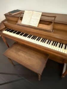 Vintage-Spinet-Piano-with-Bench-second-image