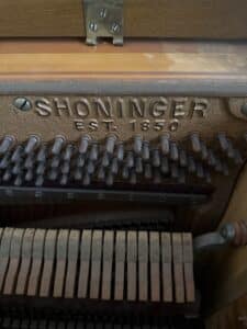 Vintage-Spinet-Piano-with-Bench-third-image