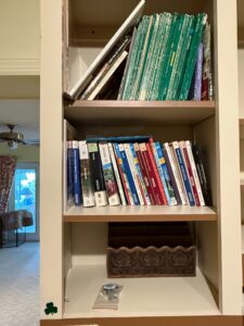 Collection-of-Vintage-Travel-Guides-and-Decorative-Wood-Organizer