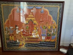 Rama-Pattabhishekam-Tanjore-Painting-with-Frame-Traditional-Colors-with-Karat-Gold