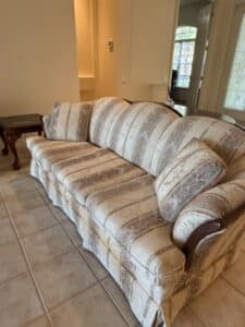 Traditional-Striped-Floral-Sofa