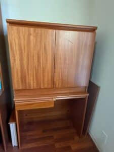 Vintage-Danish-Teak-Secretary-Desk-with-Hutch