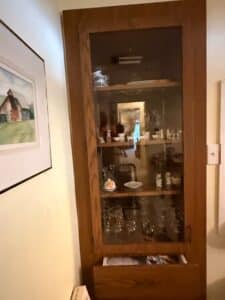 Vintage-Oak-Corner-Display-Cabinet