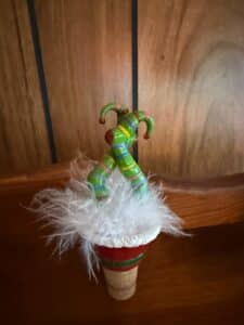 Whimsical-Jester-Leg-Wine-Stopper