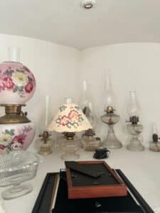 Collection-of-Eight-Vintage-Oil-and-Kerosene-Lamps