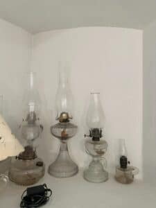 Collection-of-Four-Antique-and-Vintage-Oil-Lamps