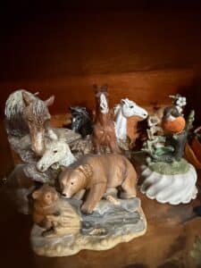 Collection-of-Vintage-Decorative-Wildlife-and-Horse-Figurines