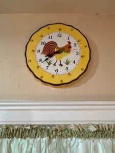 French-Country-Rooster-Wall-Clock