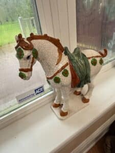 Italian-Majolica-Horse-Figurine