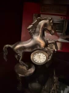 Kieninger-Quartz-Rearing-Horse-Desk-Clock