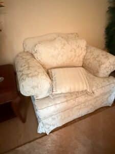 Overstuffed-Damask-Armchair