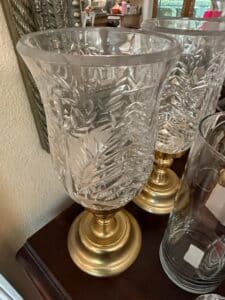 Pair-of-Vintage-Crystal-Christmas-Tree-Hurricane-Candle-Holders