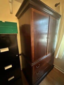 Traditional-Mahogany-Finish-Armoire