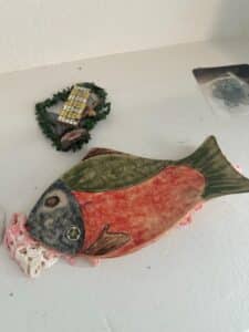 Vintage-Desuir-Vietri-Italian-Hand-Painted-Ceramic-Fish-Platter