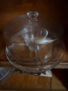 Vintage-Glass-Multi-Purpose-Divided-Serving-Set-with-Dome