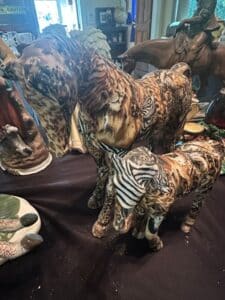 Vintage-La-Vie-Safari-Patchwork-Horse-Figurines-second-image