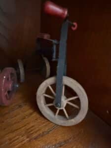 Vintage-Miniature-Wooden-Tricycle-Toy