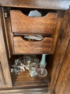 Vintage-Oak-Buffet-with-Drawers-and-Cabinet-Storage