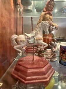 Vintage-Porcelain-Carousel-Horse-Figurine