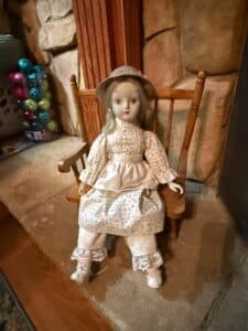 Vintage-Walda-Porcelain-Doll-with-Miniature-Chair
