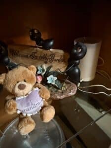 Welcome-to-My-Garden-Ant-Figurine-with-Grandma-Teddy-Bear