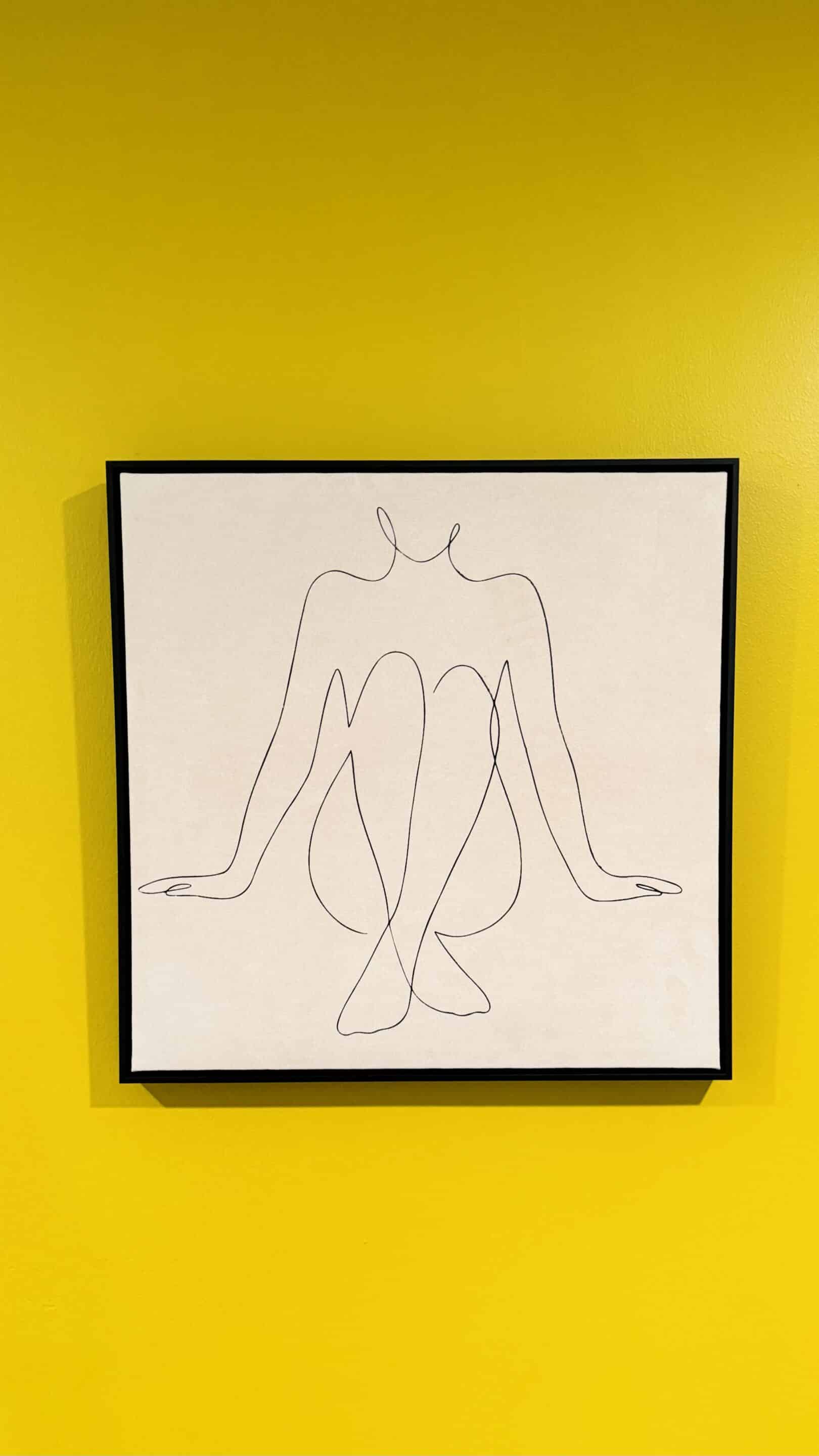 Minimalist Line Art with Frame