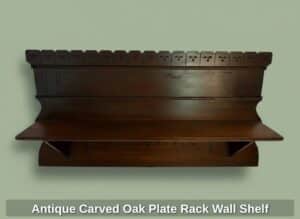 Antique-Carved-Oak-Plate-Rack-Wall-Shelf-2