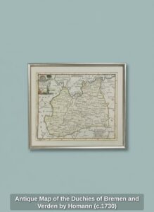 Antique-Map-of-the-Duchies-of-Bremen-and-Verden-by-Homann-c.-second-image