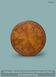 Antique-Marquetry-Occasional-Table-with-Floral-and-Starburst-Inlay-second-image