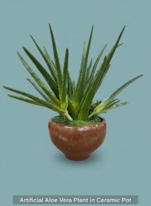 Artificial-Aloe-Vera-Plant-in-Ceramic-Pot-second-image