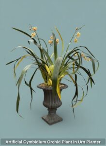 Artificial-Cymbidium-Orchid-Plant-in-Urn-Planter-second-image