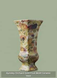 Aynsley-Orchard-Gold-Fruit-Motif-Ceramic-Vase