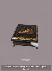 Black-Lacquer-Marquetry-Box-with-Figural-Scene