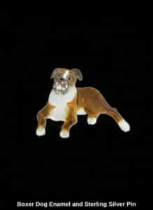 Boxer-Dog-Enamel-and-Sterling-Silver-Pin-1