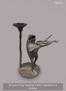 Bronze-Frog-Playing-Violin-Candlestick-Holder