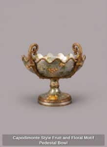 Capodimonte-Style-Fruit-and-Floral-Motif-Pedestal-Bowl