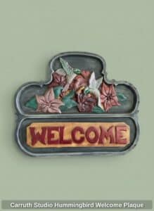 Carruth-Studio-Hummingbird-Welcome-Plaque-2