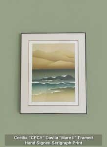 Cecilia-CECY-Davila-Mare-II-Framed-Hand-Signed-Serigraph-Print