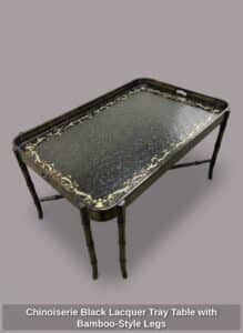 Chinoiserie-Black-Lacquer-Tray-Table-with-Bamboo-Style-Legs